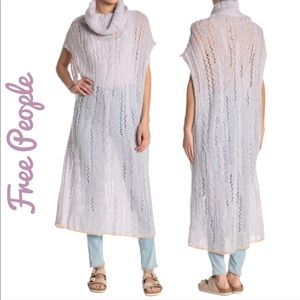 NWT Free People Pirouette Tunic Sweater Lavender L